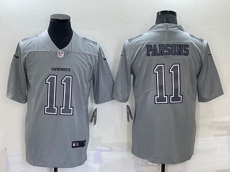 Men Dallas Cowboys 11 Parsons Grey 2022 Nike Limited Vapor Untouchable NFL Jersey